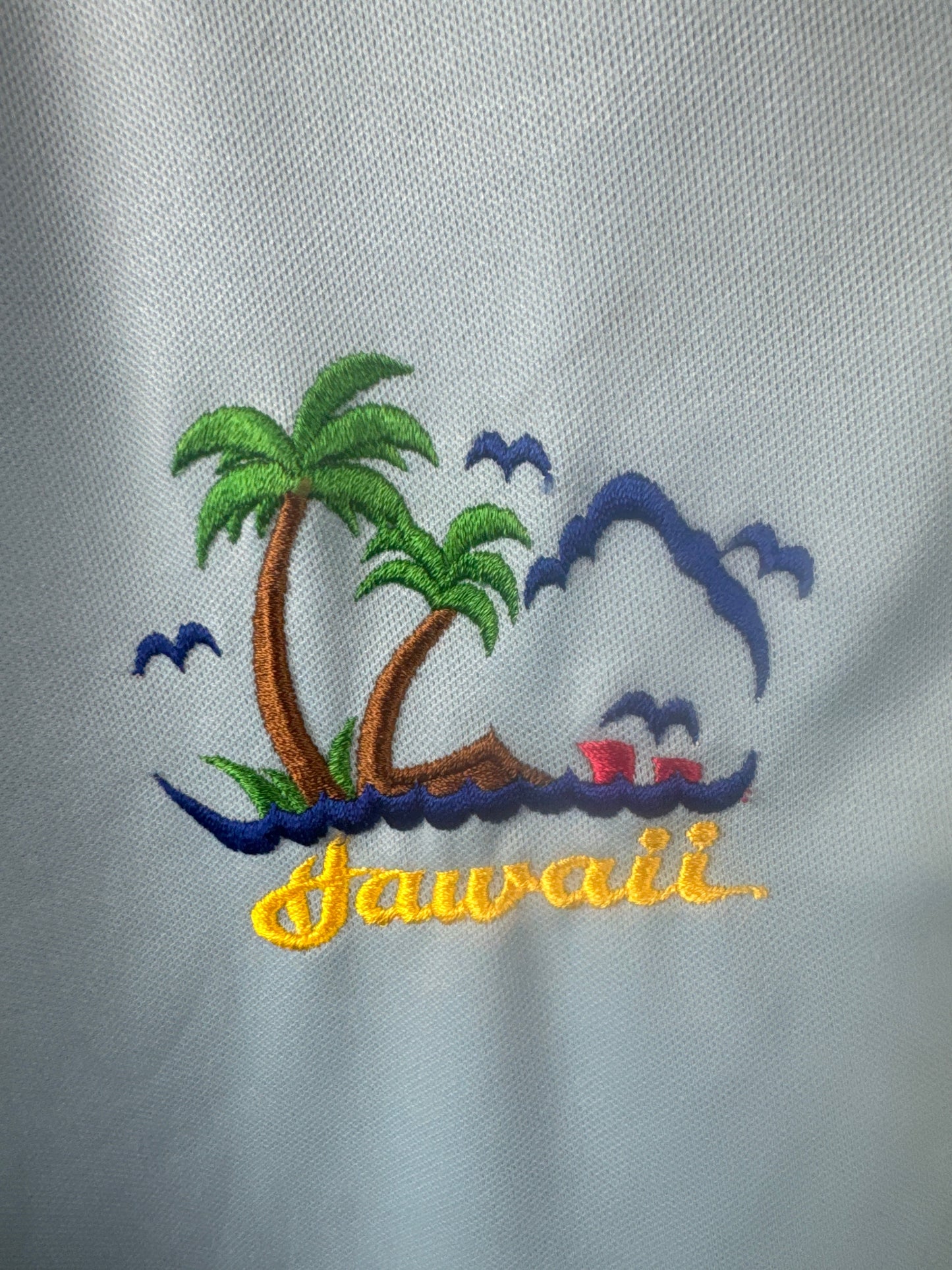 Vintage 1970s Hawaiian Polo Shirt